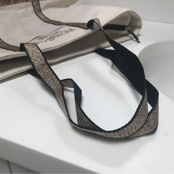 Victoria's Secret Cream and Gold Tote Bag - Picture 5 of 13